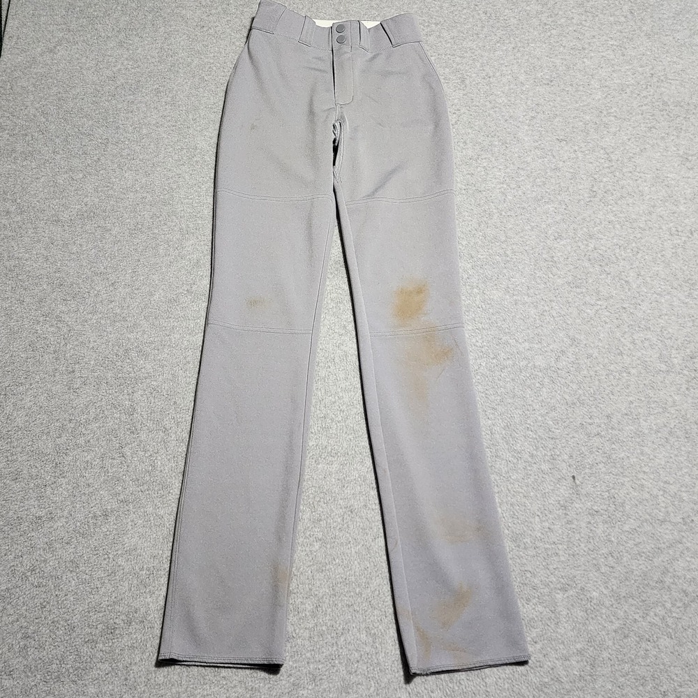 Majestic Gray Youth Long Baseball Little‎ League Pants Size Small Style GY11